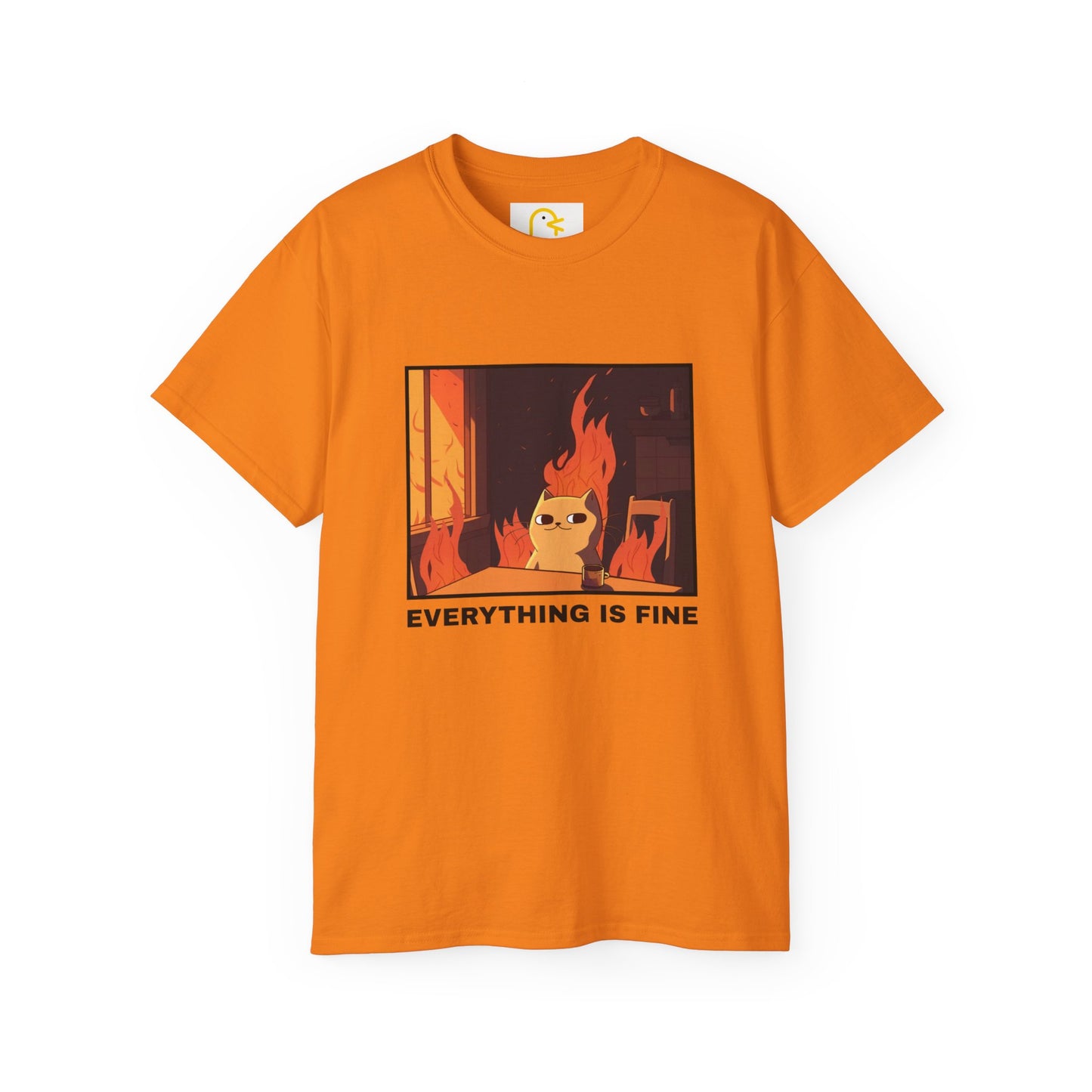 Cat T-shirt: Everything is fine