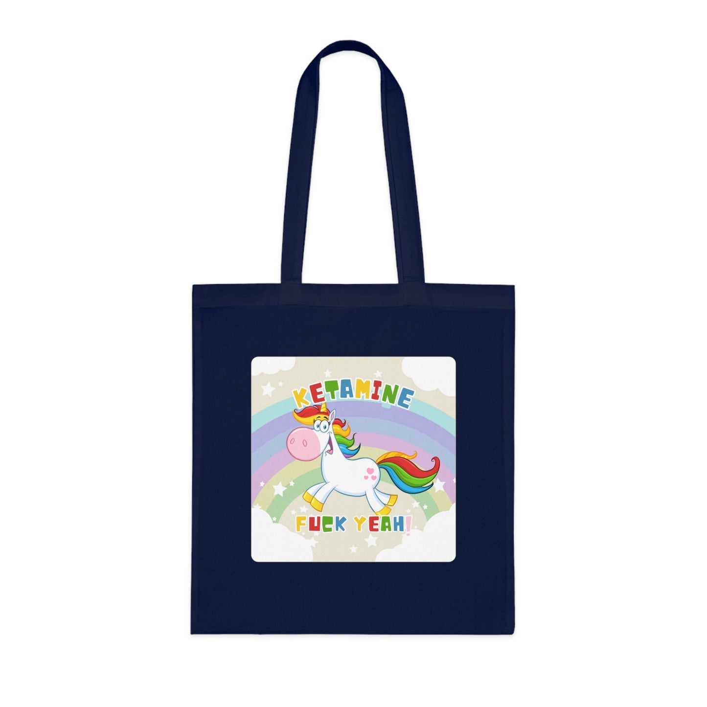 Unicorn Cotton Tote Bag: Ketamine Fuck Yeah!