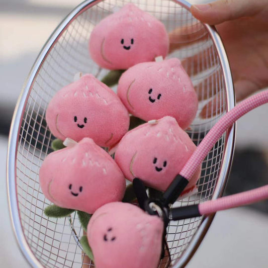 Daily White | Mini Peach Bag Charm