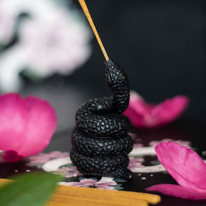 Gothic Gifts Black Snake Incense Stick Holder