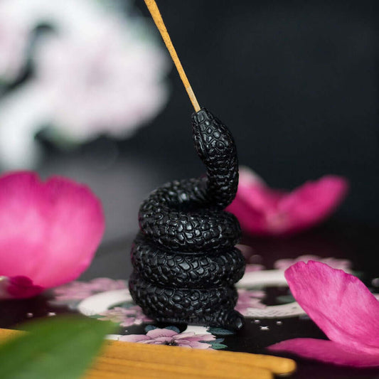Gothic Gifts Black Snake Incense Stick Holder