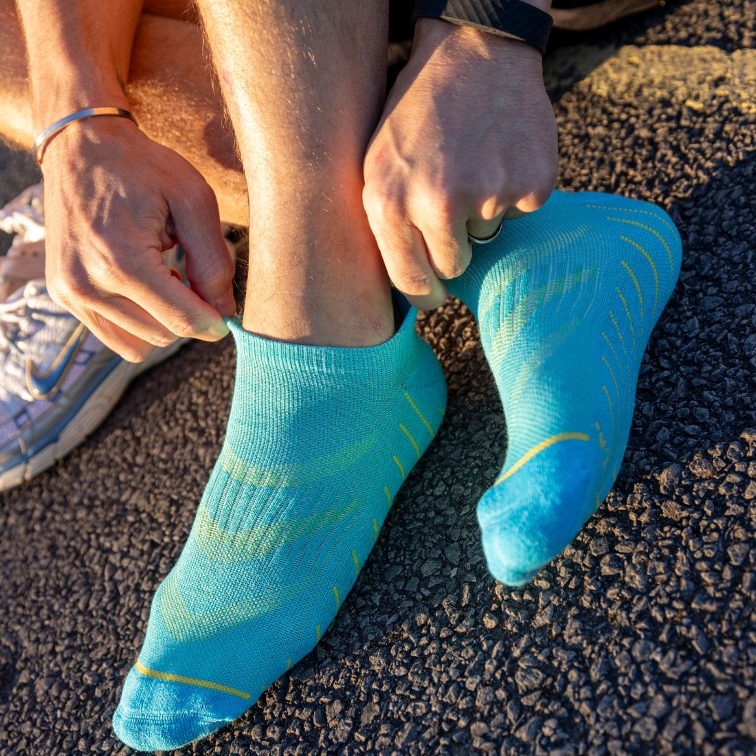 Blue Performance Trainer Socks