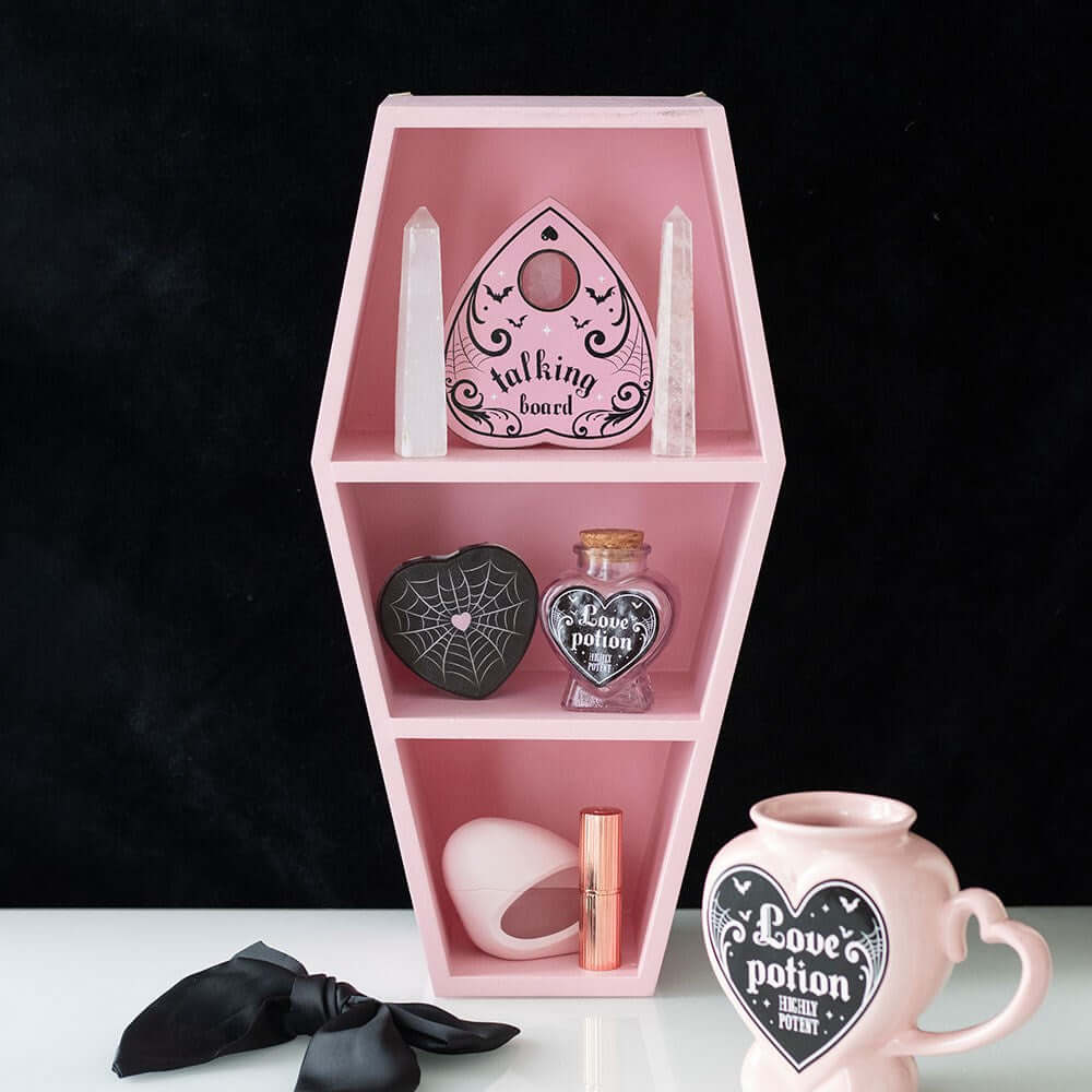Gothic Gifts Pink Coffin Shelf