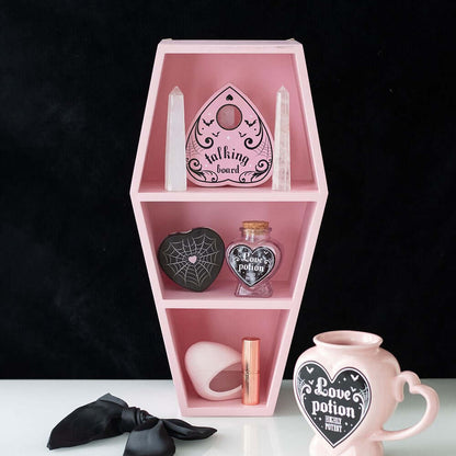 Gothic Gifts Pink Coffin Shelf
