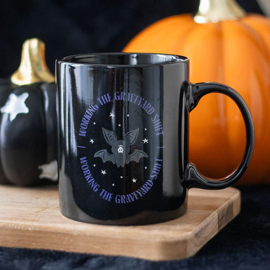 Gothic Gifts Graveyard Shift Bat Mug