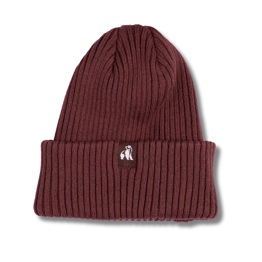 Organic Cotton Beanie - Burgundy