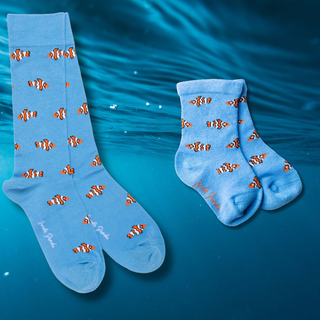 Clown Fish Matching Bamboo Socks (Adult & Child)