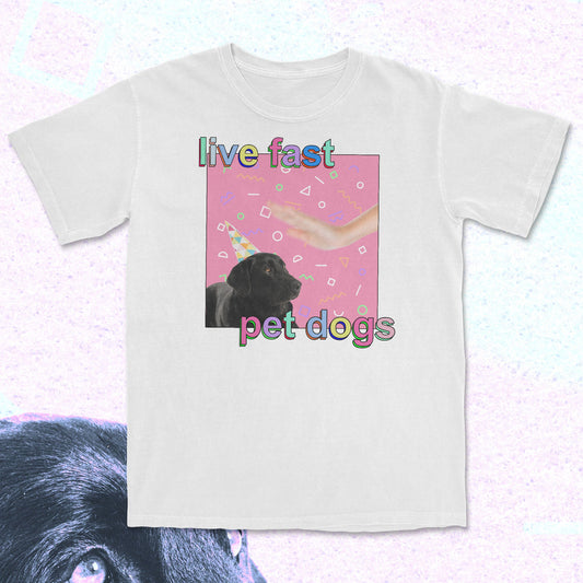 live fast pet dogs - t-shirt
