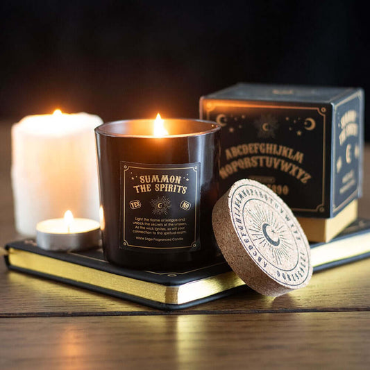 Gothic Gifts Summon the Spirits Talking Board White Sage Candle