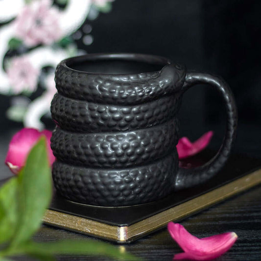 Gothic Gifts Black Snake Mug