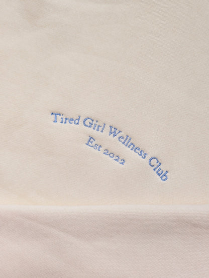 Tired Girl Wellness Club embroidered sweatshirt