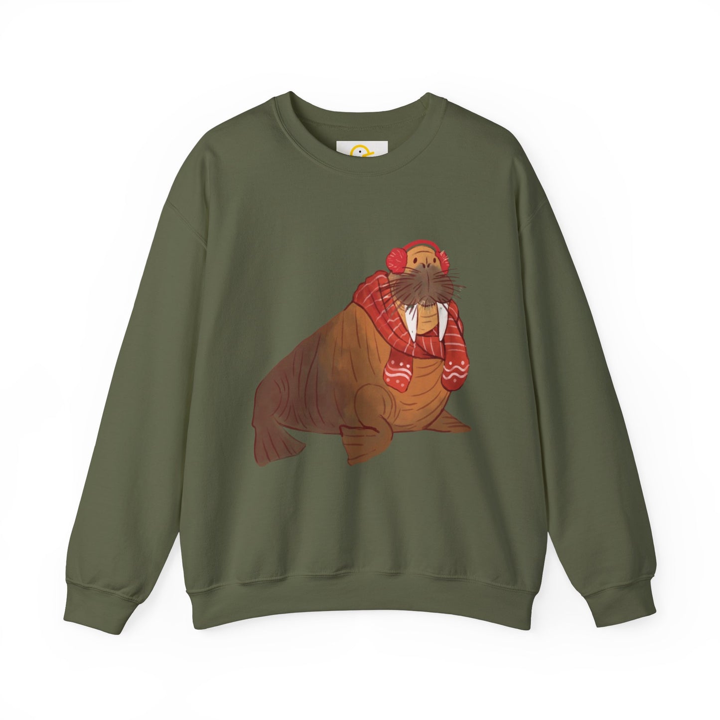 Christmas Critters Sweatshirt: Walrus