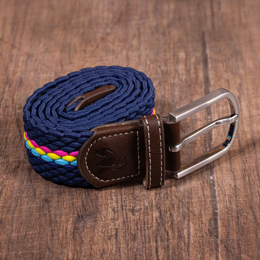 Woven Belt - Neon Fine Stripe