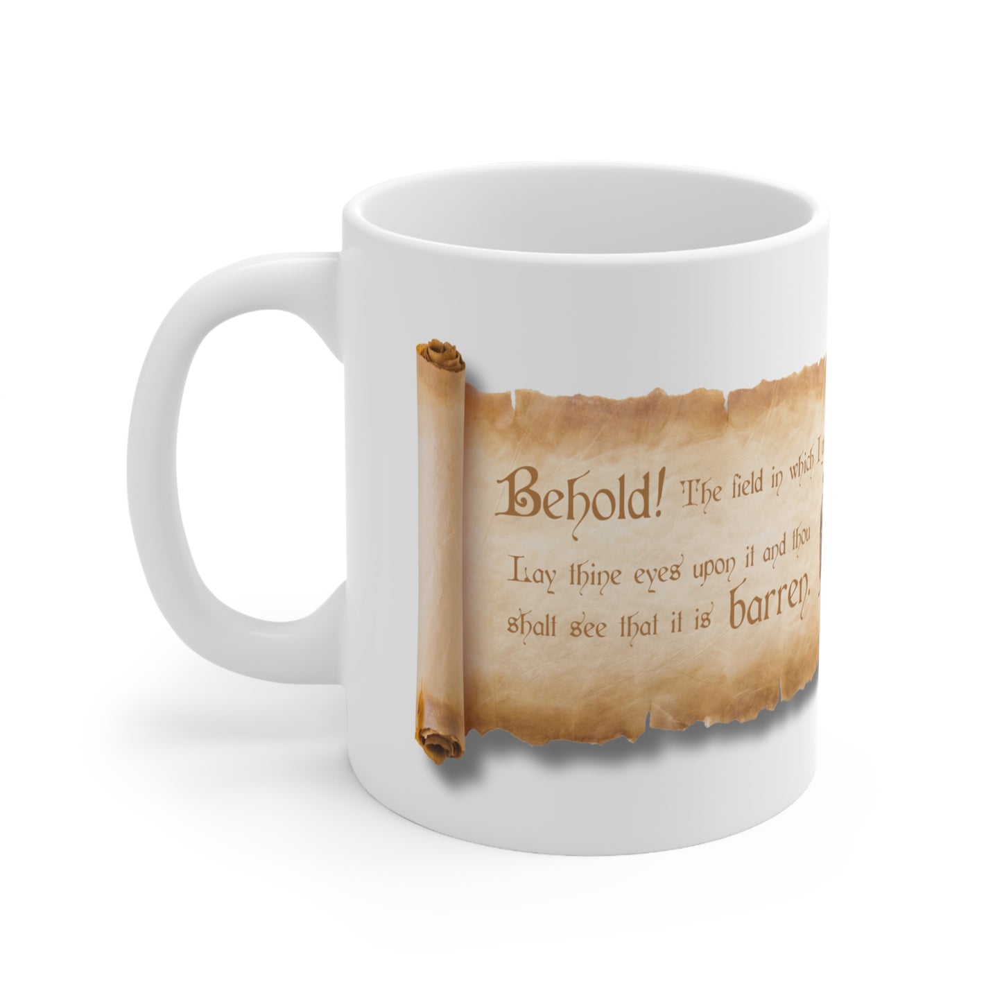 Medieval Farmer Mug: Behold! The field in which I grow my fucks