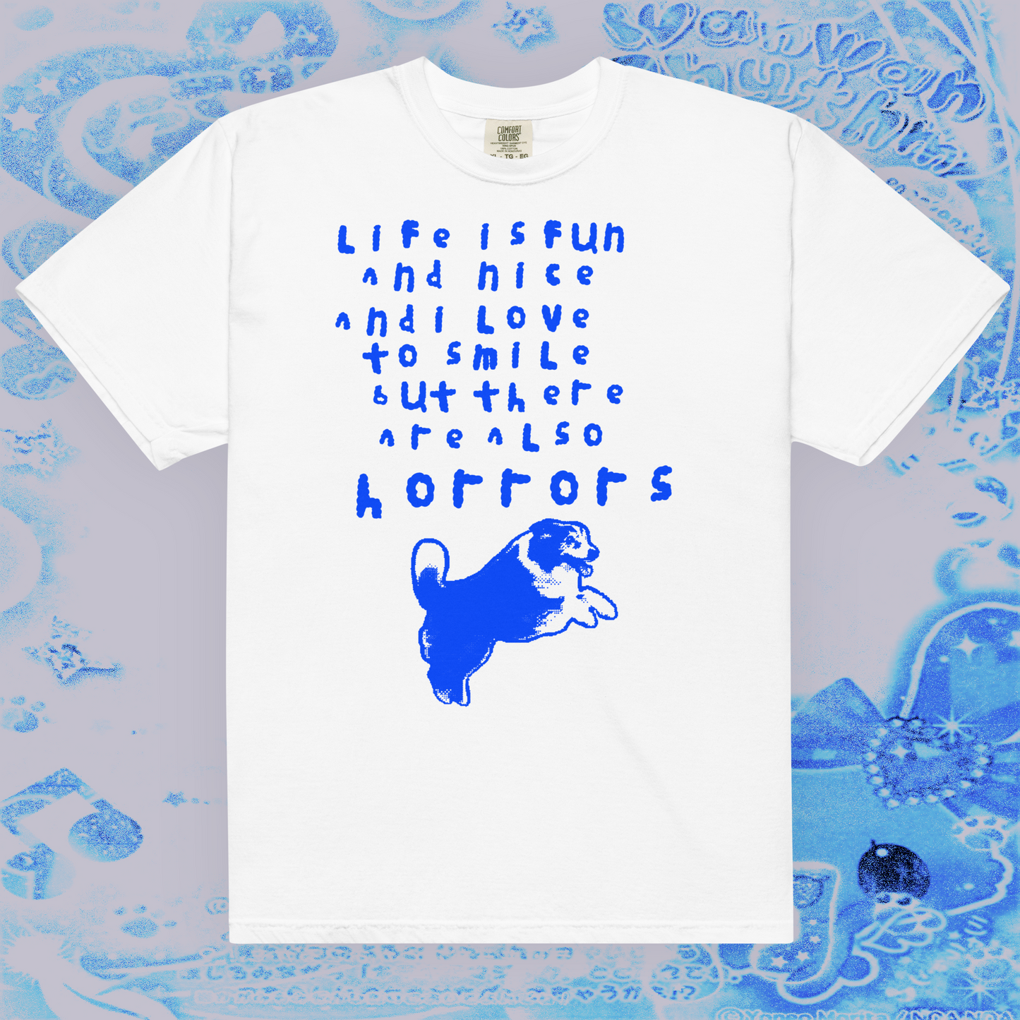 life is fun and nice and i love to smile - t-shirt