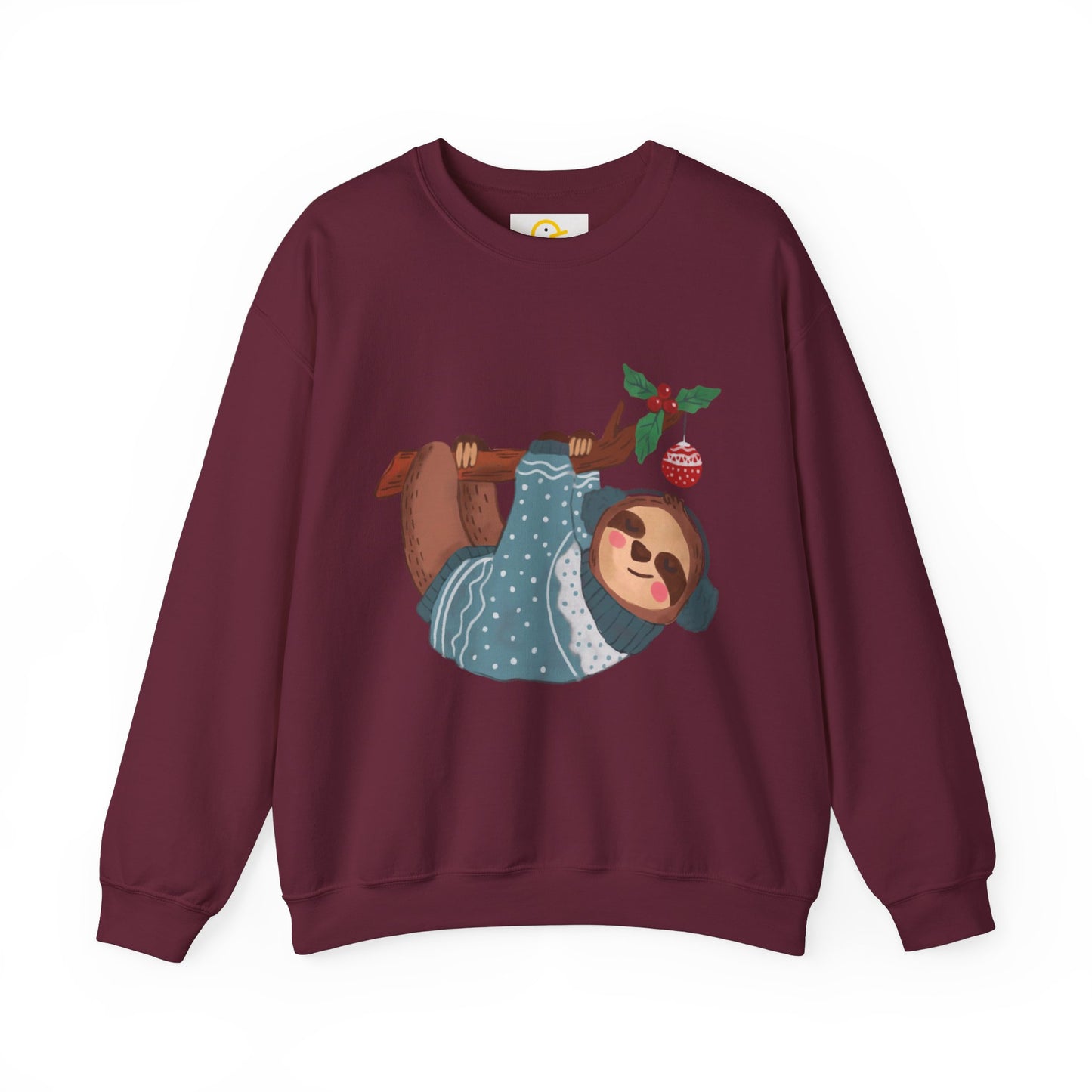 Christmas Critters Sweatshirt: Sloth