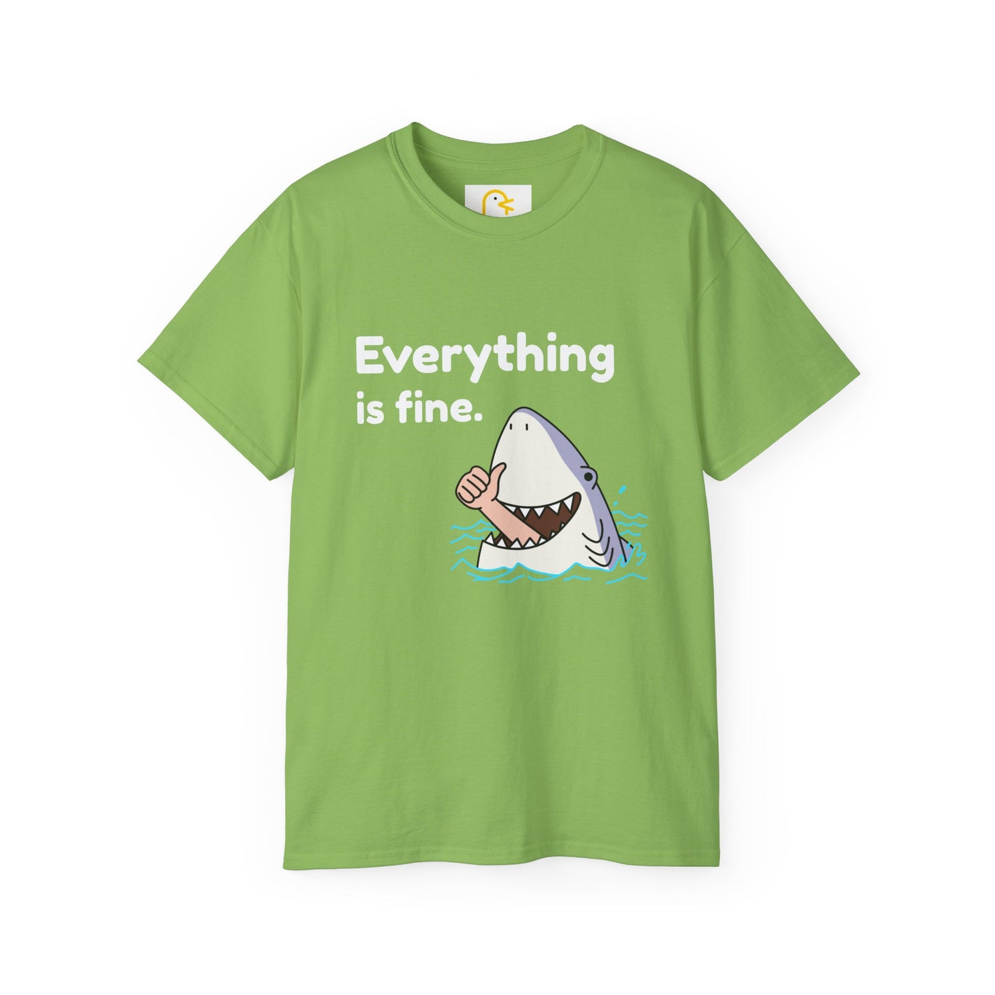 Shark T-shirt: Everything is fine