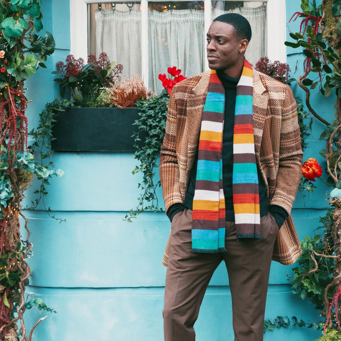 Block Stripe Bamboo Scarf