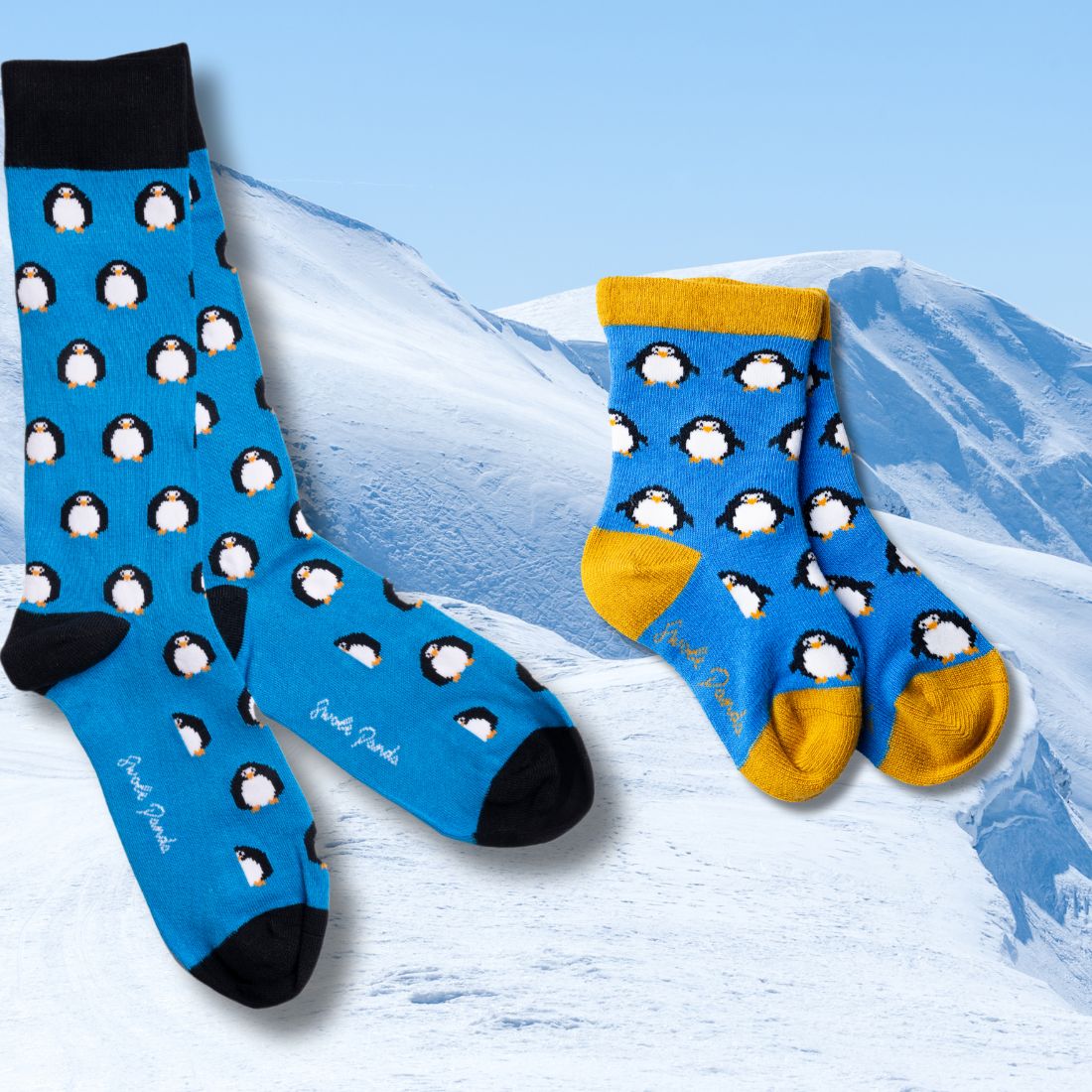 Penguin Matching Bamboo Socks (Adult & Child)