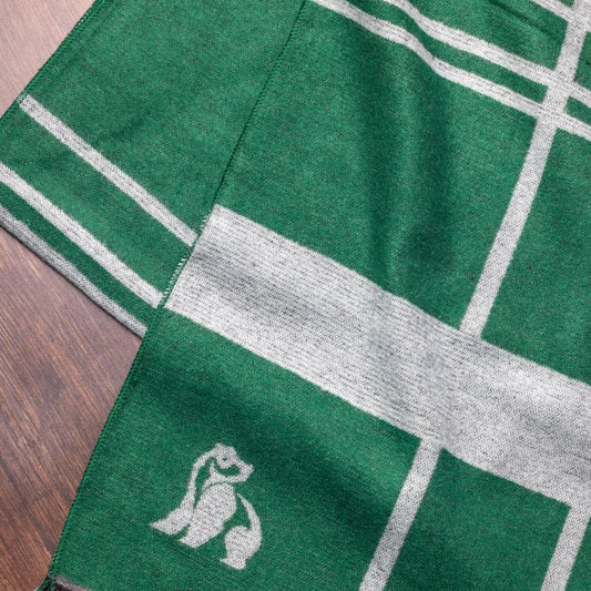 Green Check Bamboo Scarf