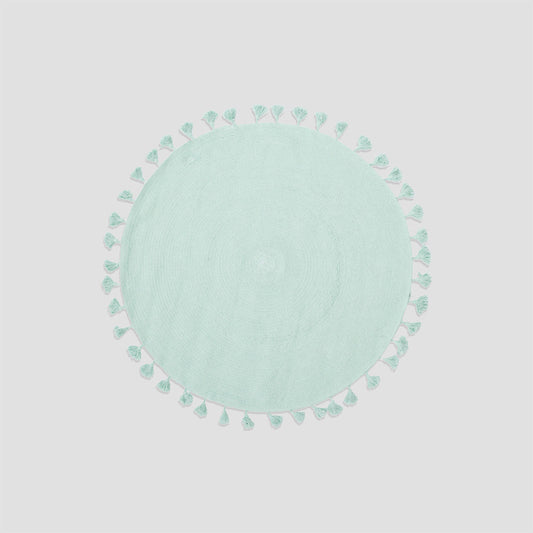 Kids Green Round Rug