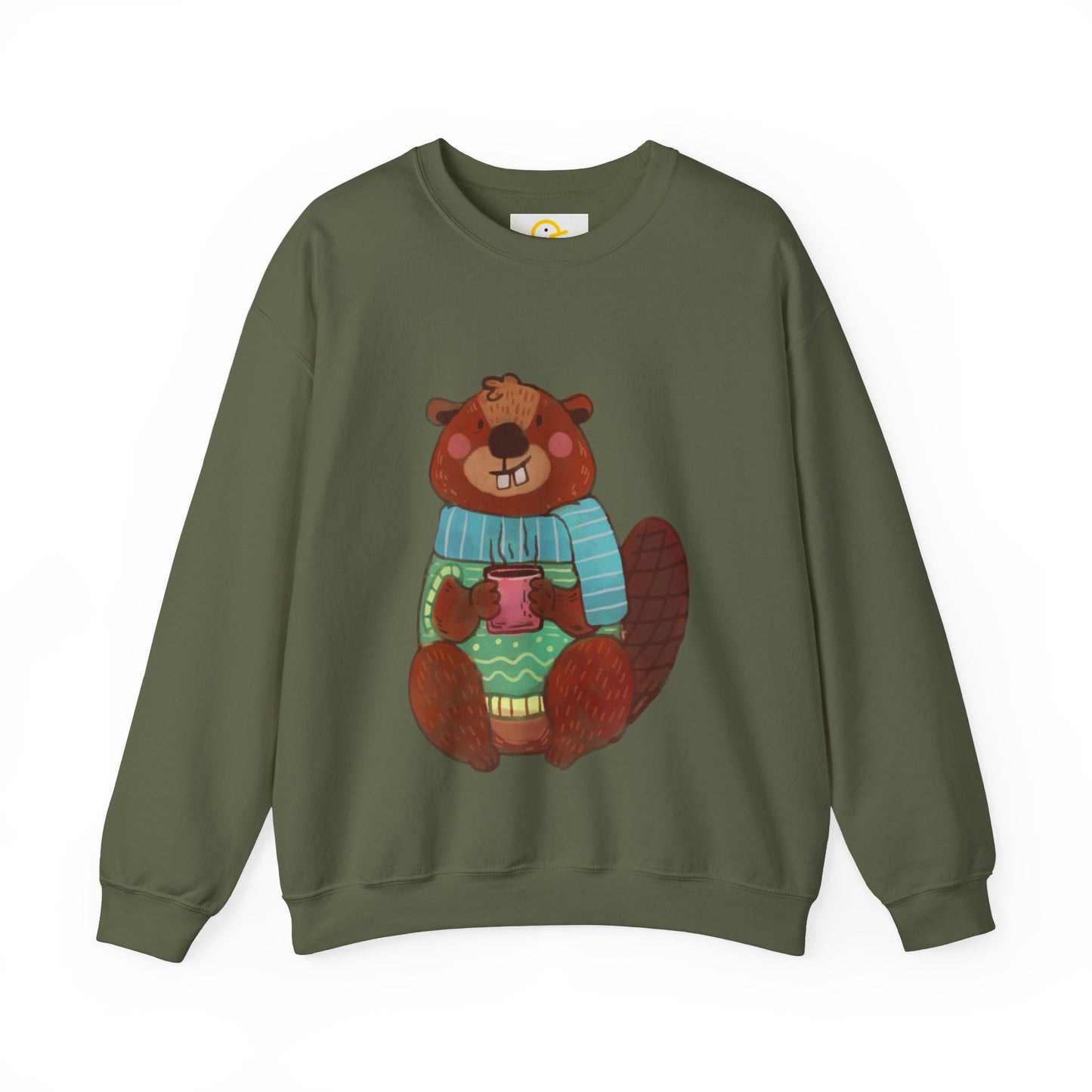 Christmas Critters Sweatshirt: Beaver