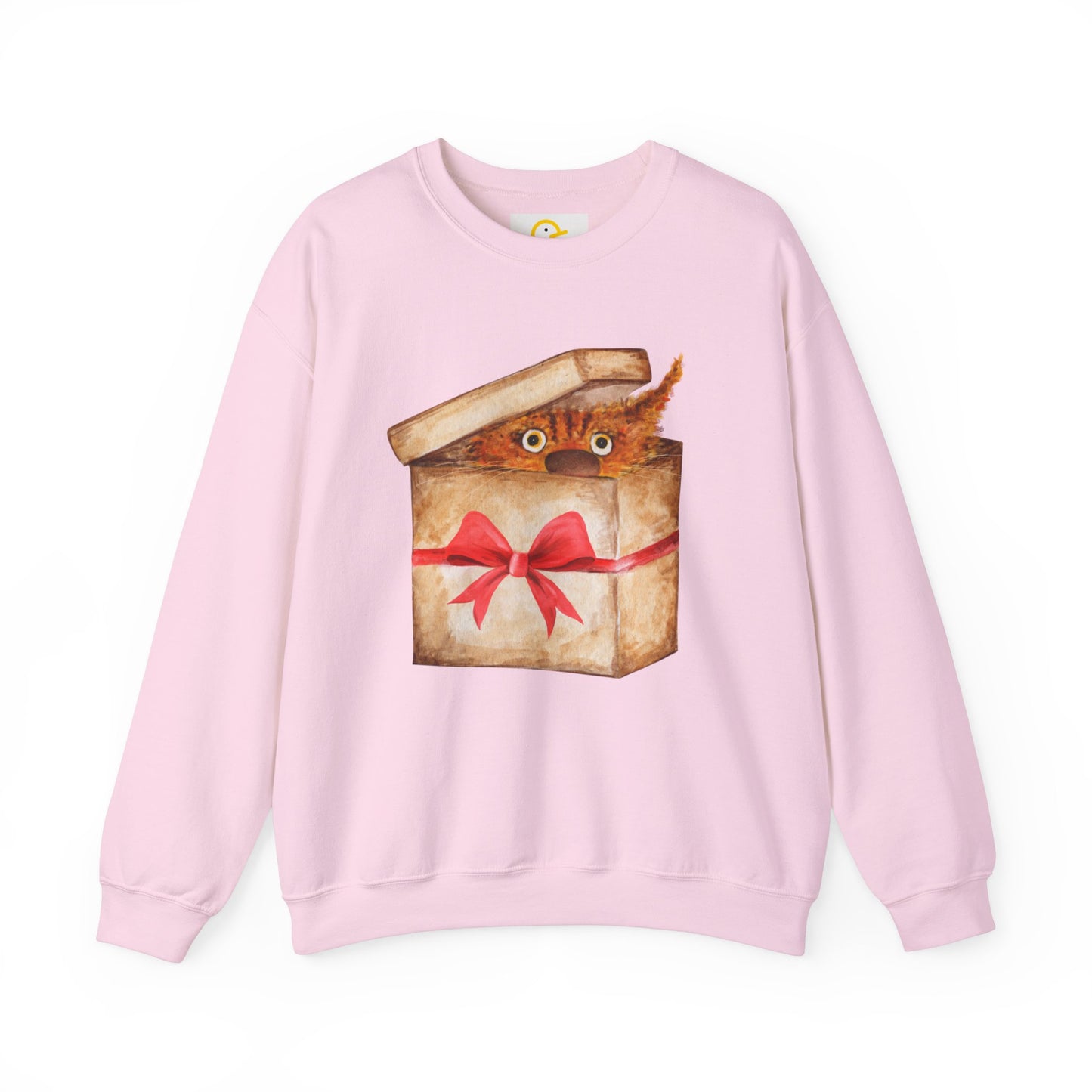 Christmas Sweatshirt: Cat in a Box