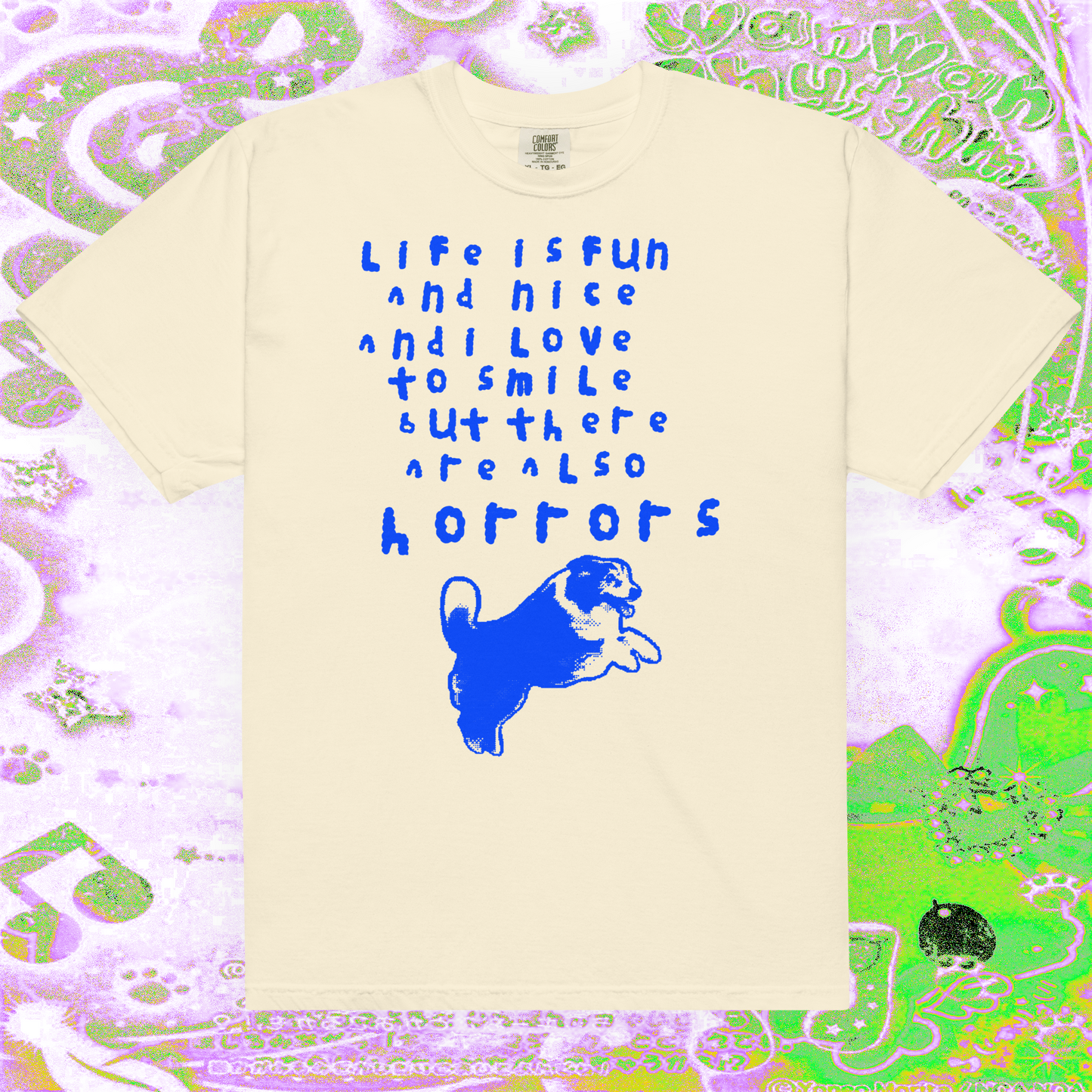 life is fun and nice and i love to smile - t-shirt