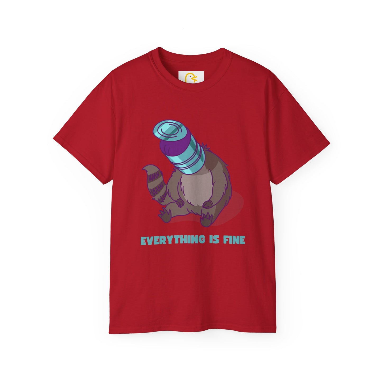 Raccoon T-shirt: Everything is fine