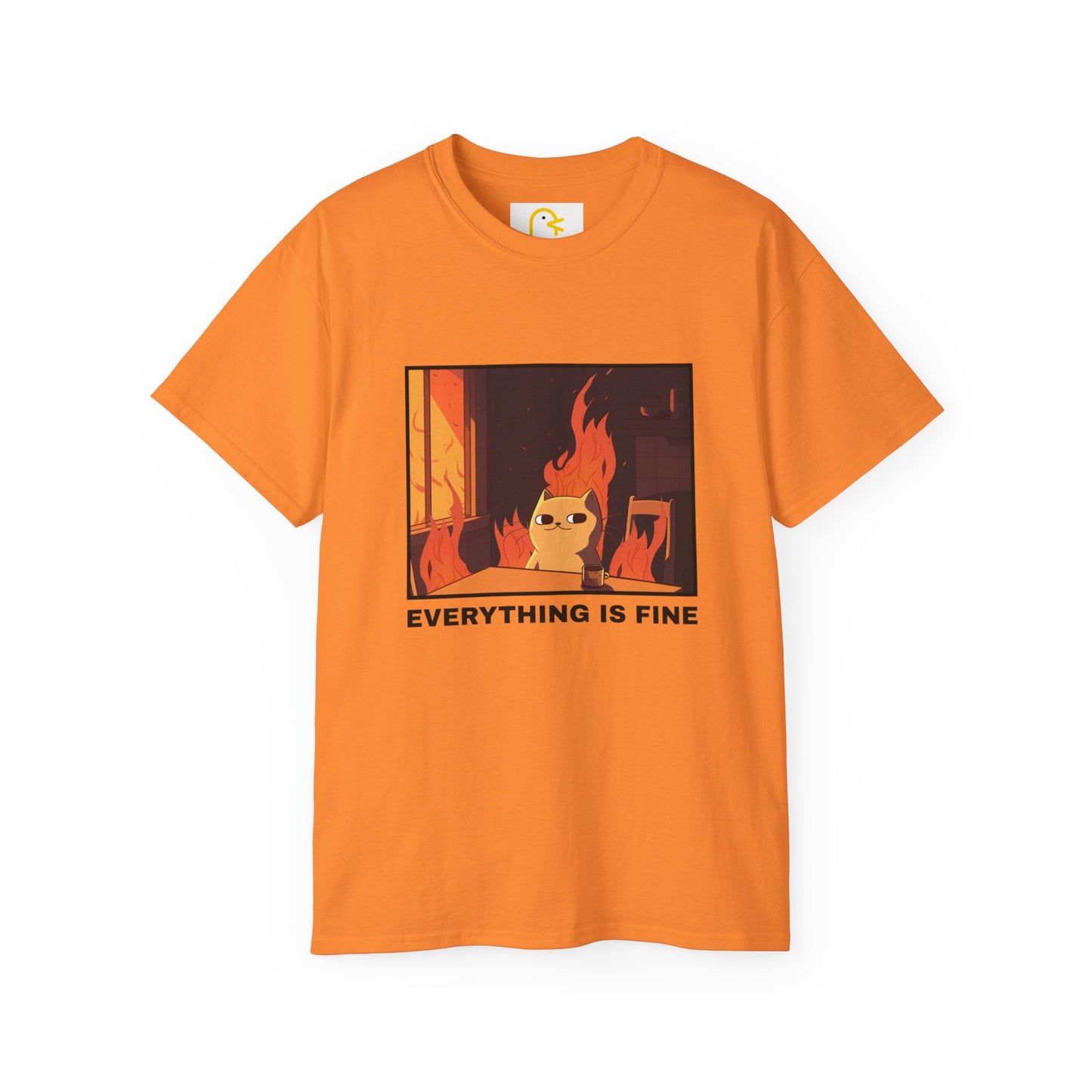 Cat T-shirt: Everything is fine