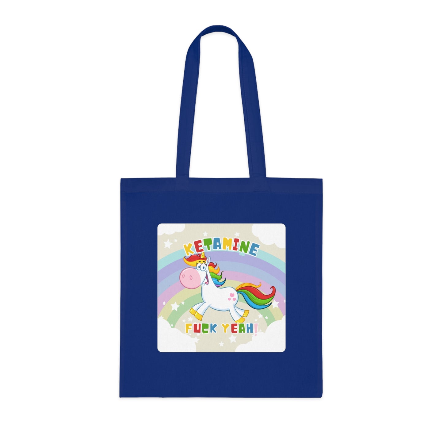 Unicorn Cotton Tote Bag: Ketamine Fuck Yeah!