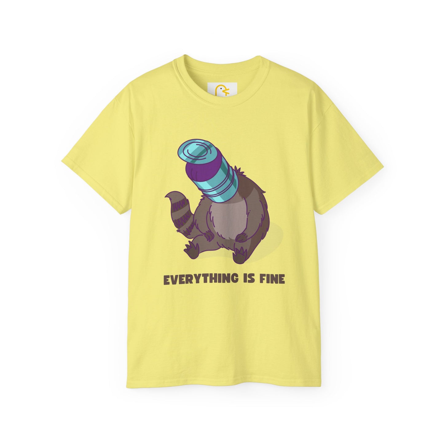 Raccoon T-shirt: Everything is fine