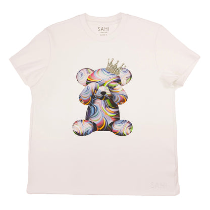 Cotton Bear Printed & Embroidered T-Shirt
