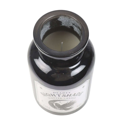Gothic Gifts Mystic Raven Deadly Nightshade Apothecary Candle