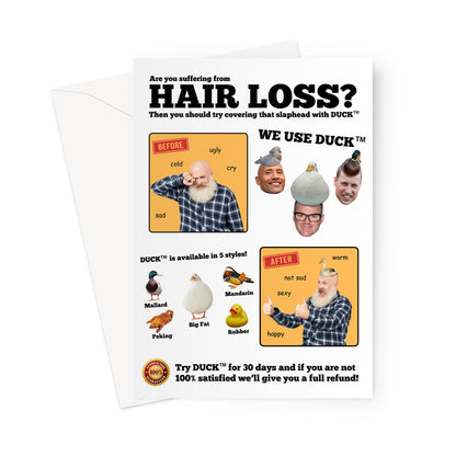 Duck Card: Are you suffering from hair loss?