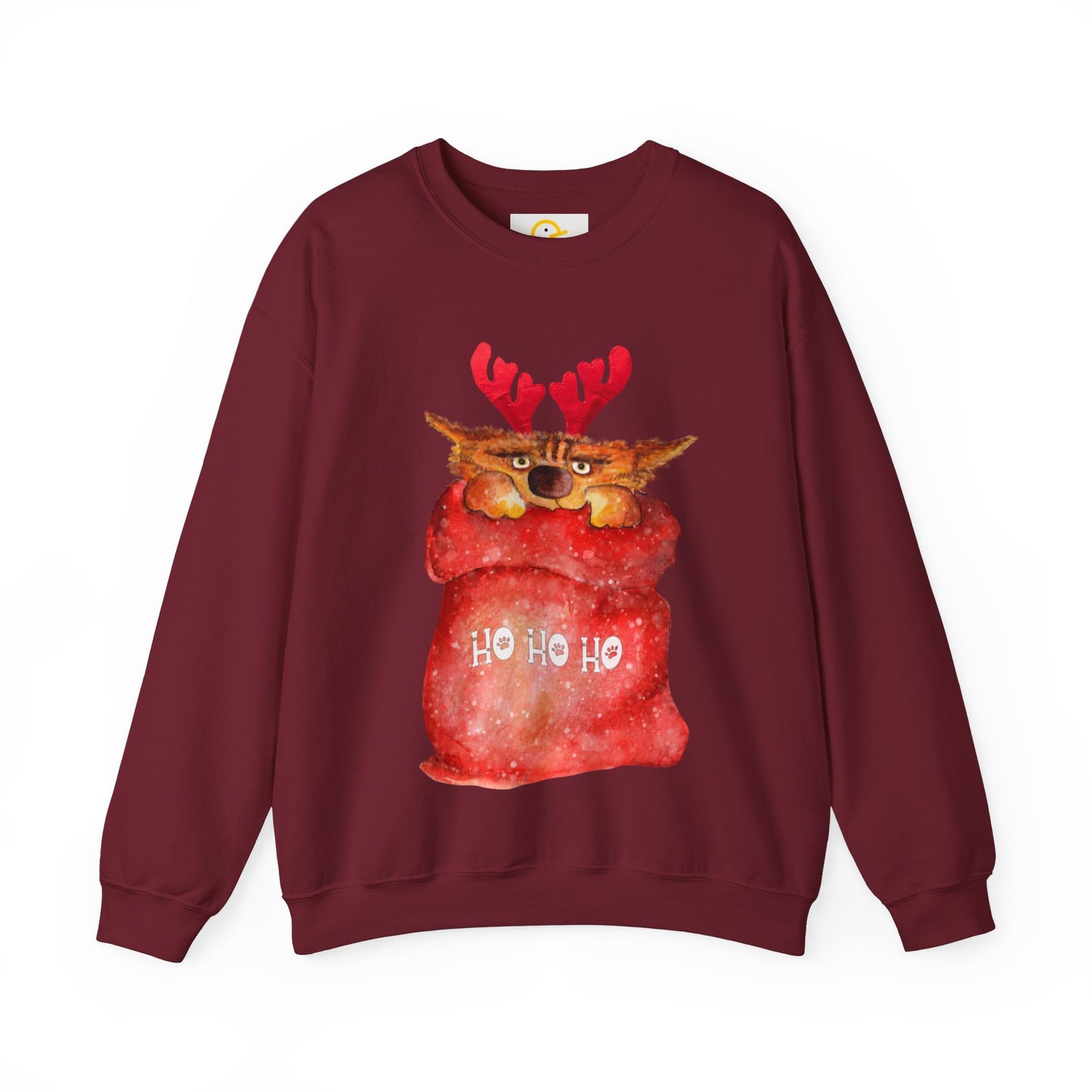 Christmas Sweatshirt: Cat in a Sack