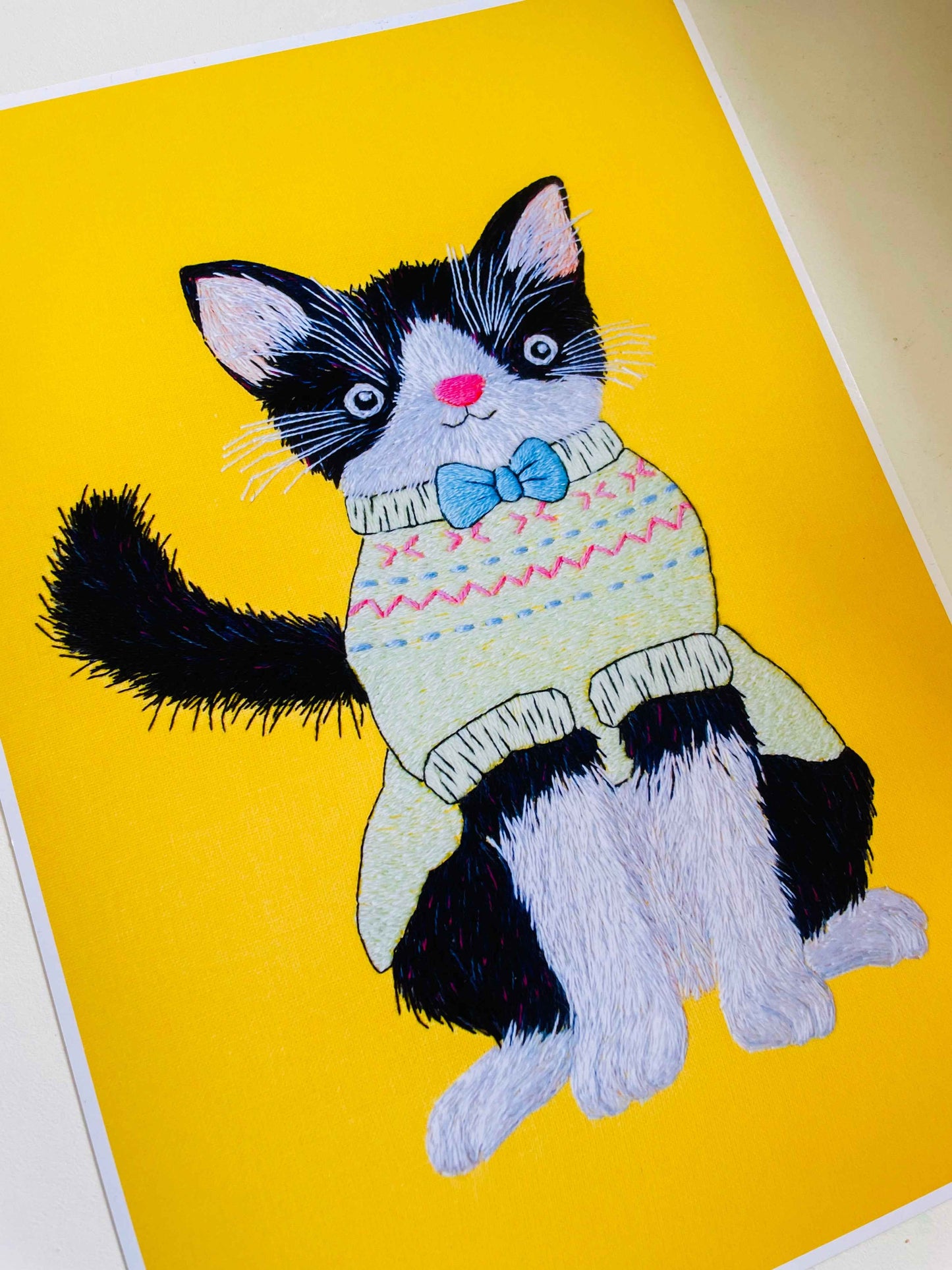 Noodle the Jumper Cat Original Art Charity Print