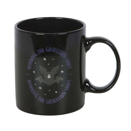 Gothic Gifts Graveyard Shift Bat Mug