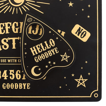 Gothic Gifts Black Talking Board Placemat and Coaster Set