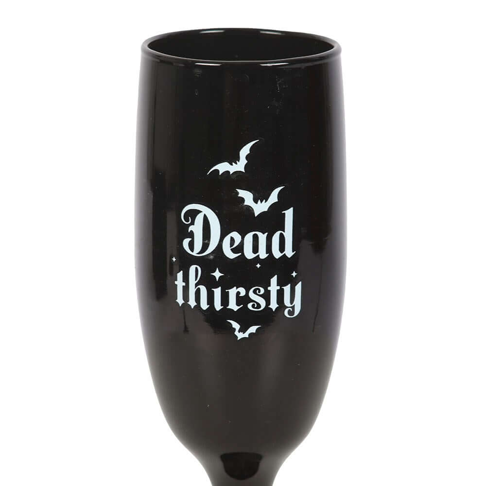 Gothic Gifts Set of 2 Dead Thirsty Champagne Flutes
