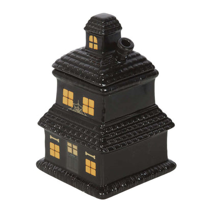 Gothic Gifts Black Haunted House Oil Burner and Wax Warmer
