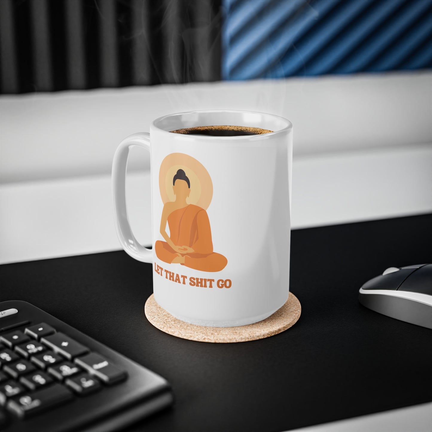 Buddha Mug: Let That Shit Go