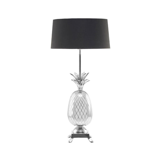 Boho Nickel Finish Pineapple Table Lamp
