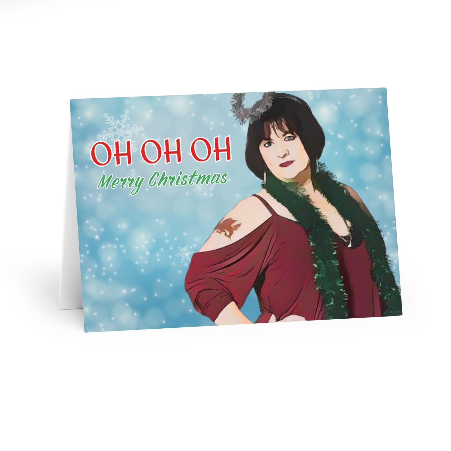 Christmas Cards (5 Pack): Nessa - Oh Oh Oh Merry Christmas