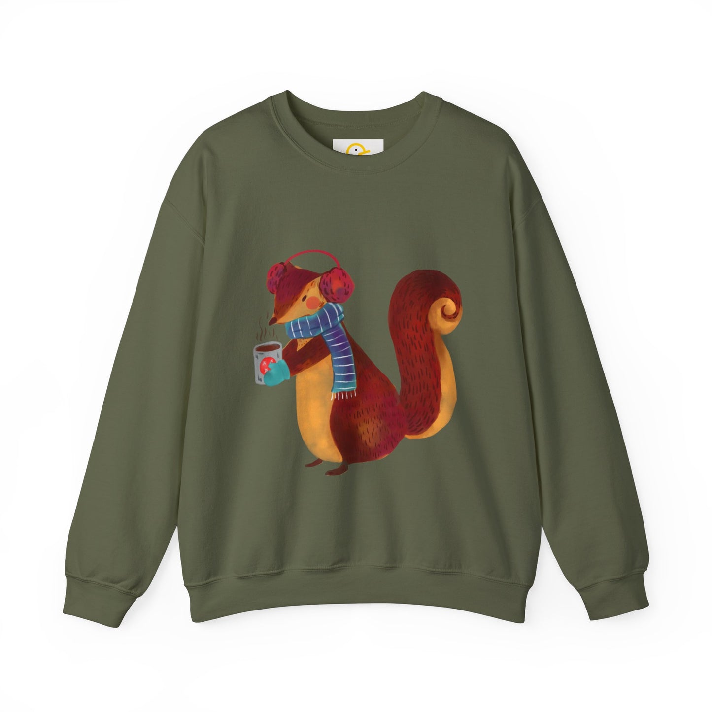 Christmas Critters Sweatshirt: Squirrel