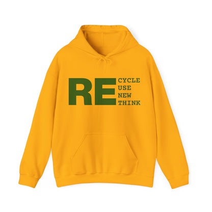 Recycle Reuse Renew Rethink Hoodie