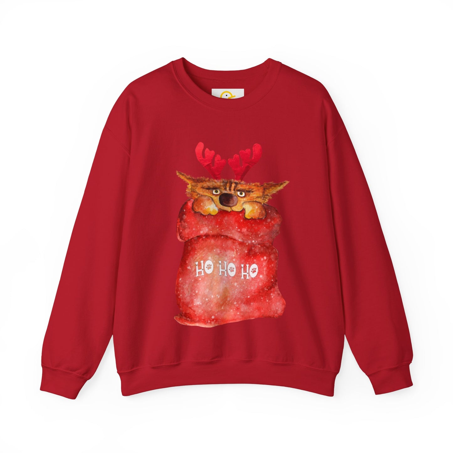 Christmas Sweatshirt: Cat in a Sack