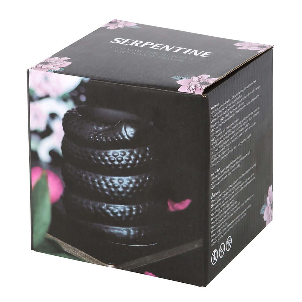 Gothic Gifts Black Snake Oil Burner and Wax Warmer