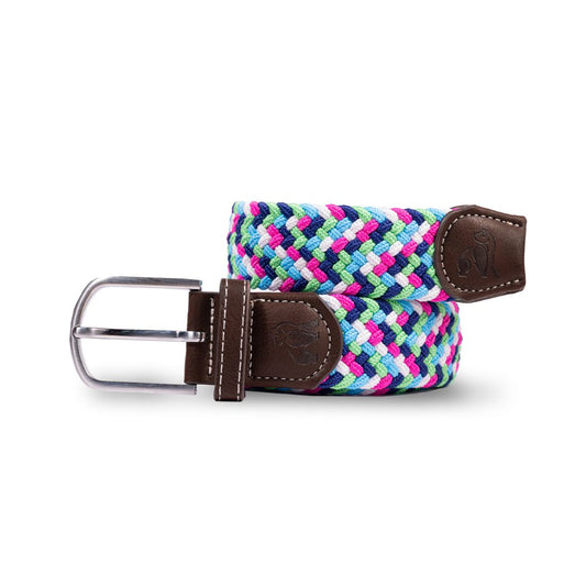 Woven Belt - Bright Zigzag