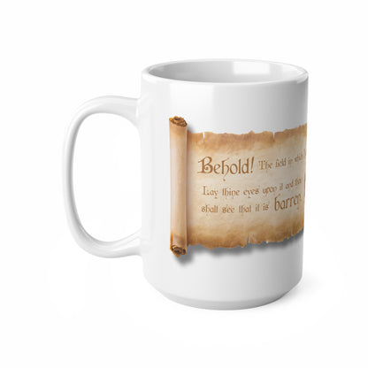 Medieval Farmer Mug: Behold! The field in which I grow my fucks